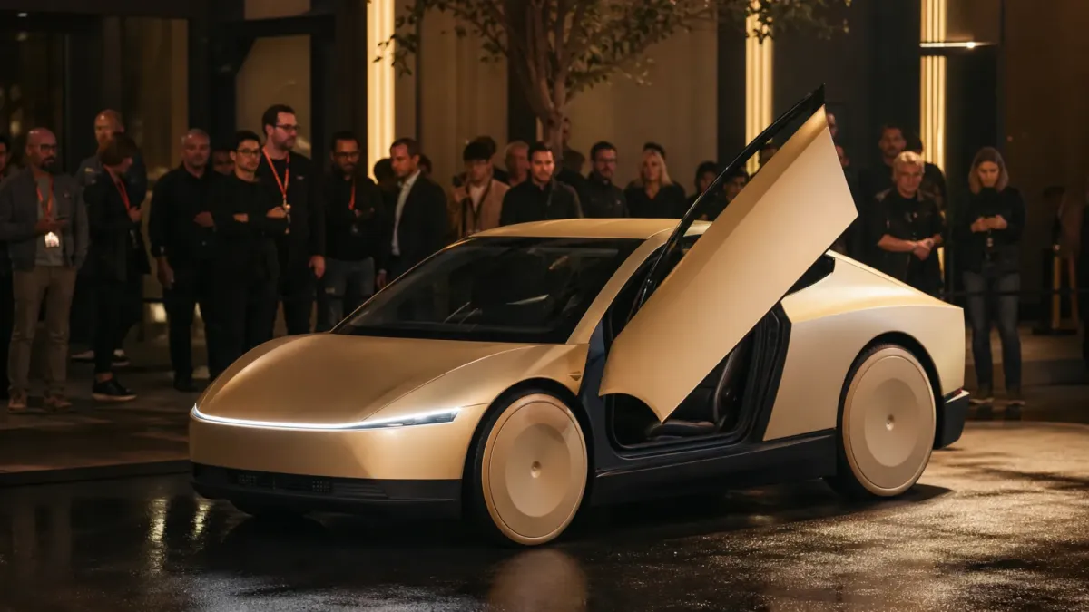 Tesla Cybercab robotaksiyi devreye aldı, kritik ayrıntılar belirsiz haberi için görsel