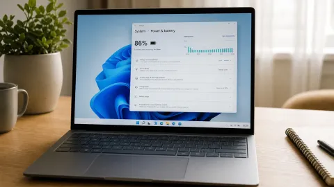 Windows 11 dizüstülerde pil ömrünü uzatan ayarlar öne çıktı haberi için görsel