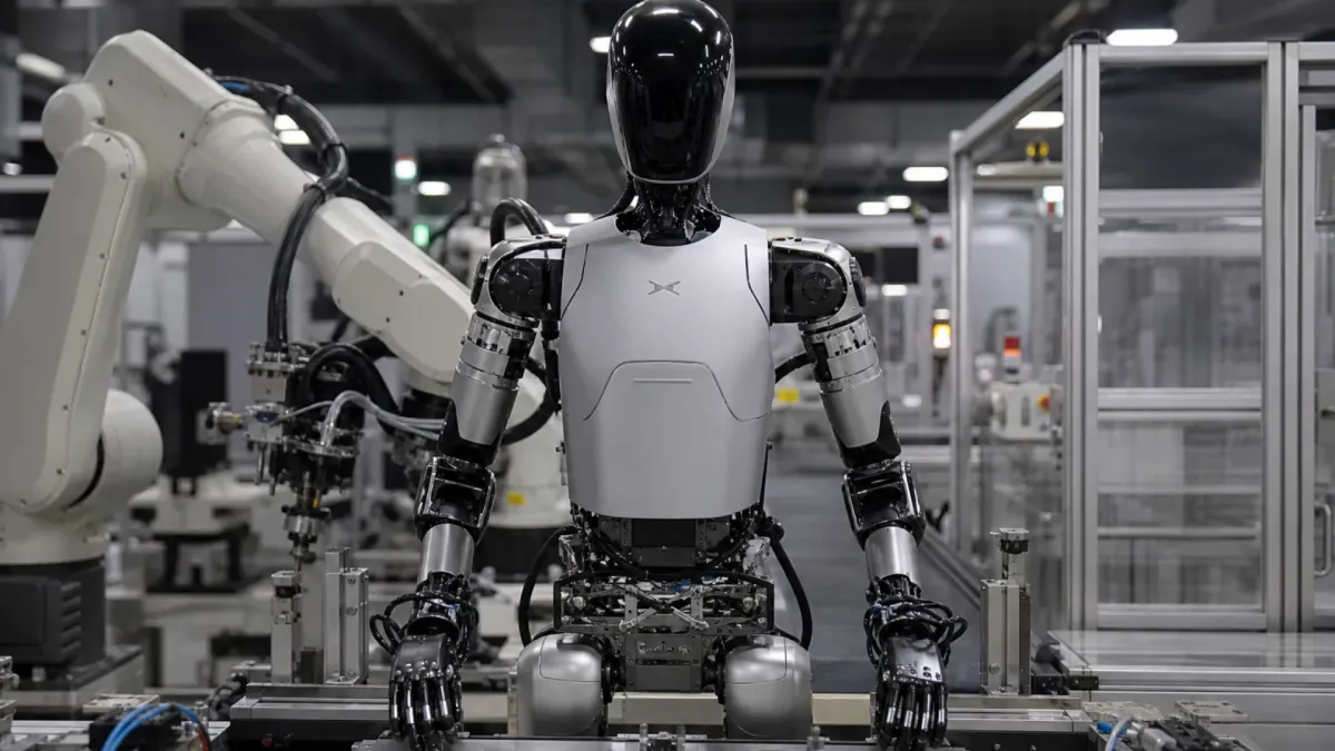 XPeng, insansı robotu IRON için üretim hattını devreye aldı haberi için görsel