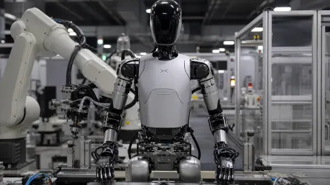 XPeng, insansı robotu IRON için üretim hattını devreye aldı haberi için görsel